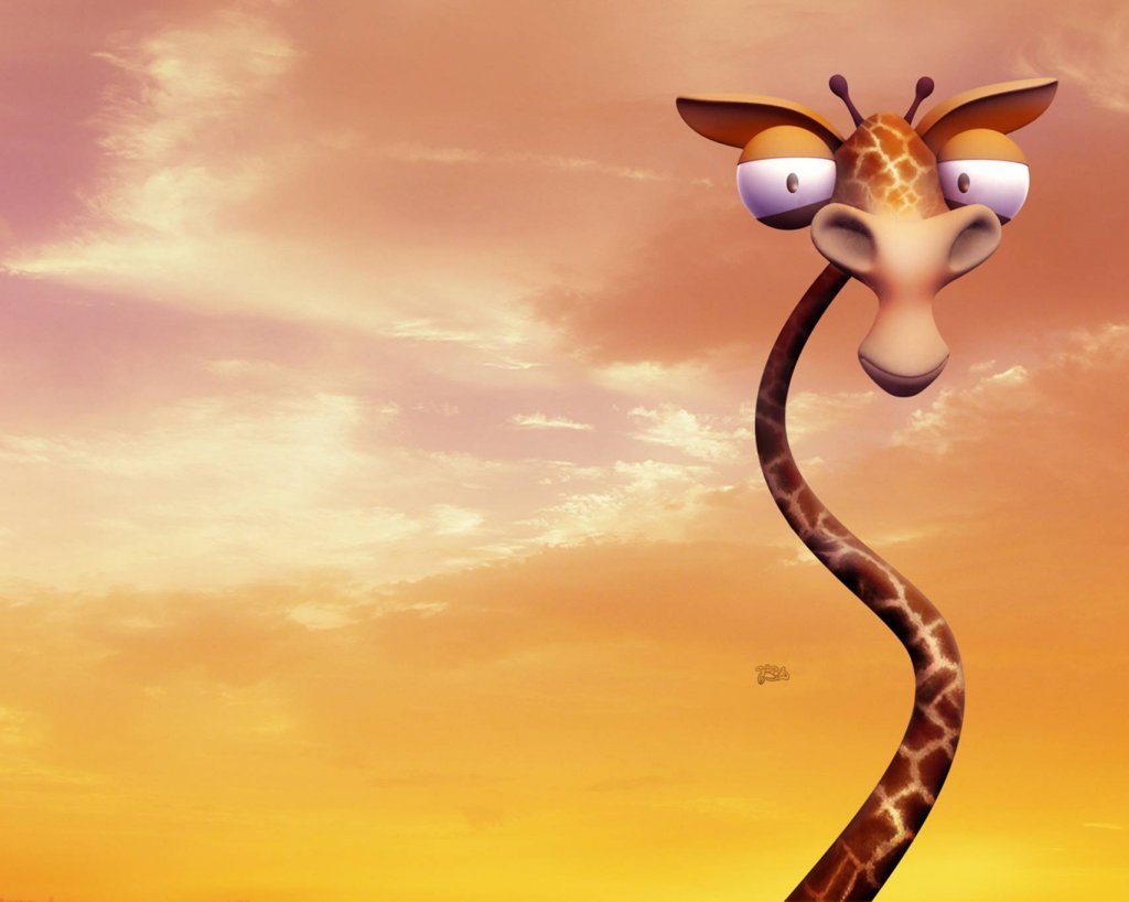 Cartoon Giraffe Wallpapers