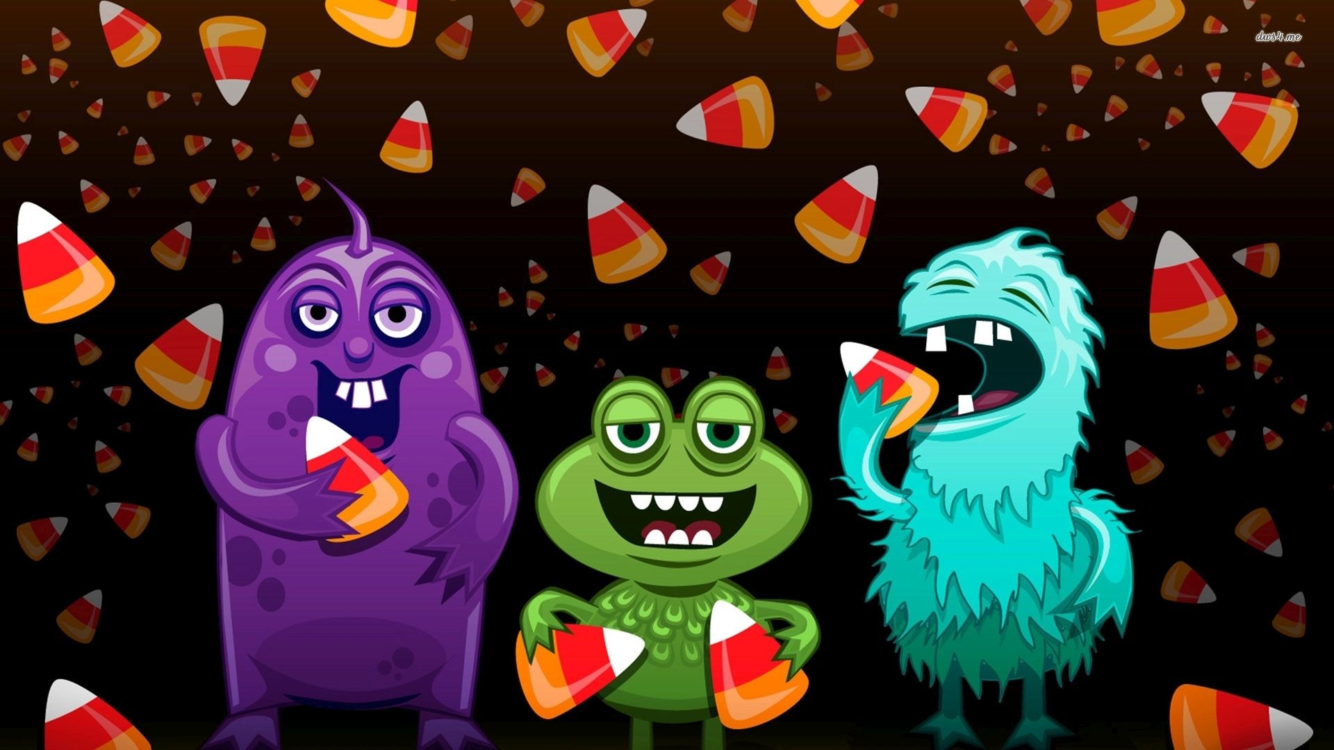 Cartoon Halloween Monsters Wallpapers