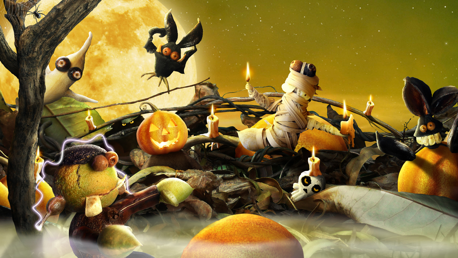 Cartoon Halloween Monsters Wallpapers