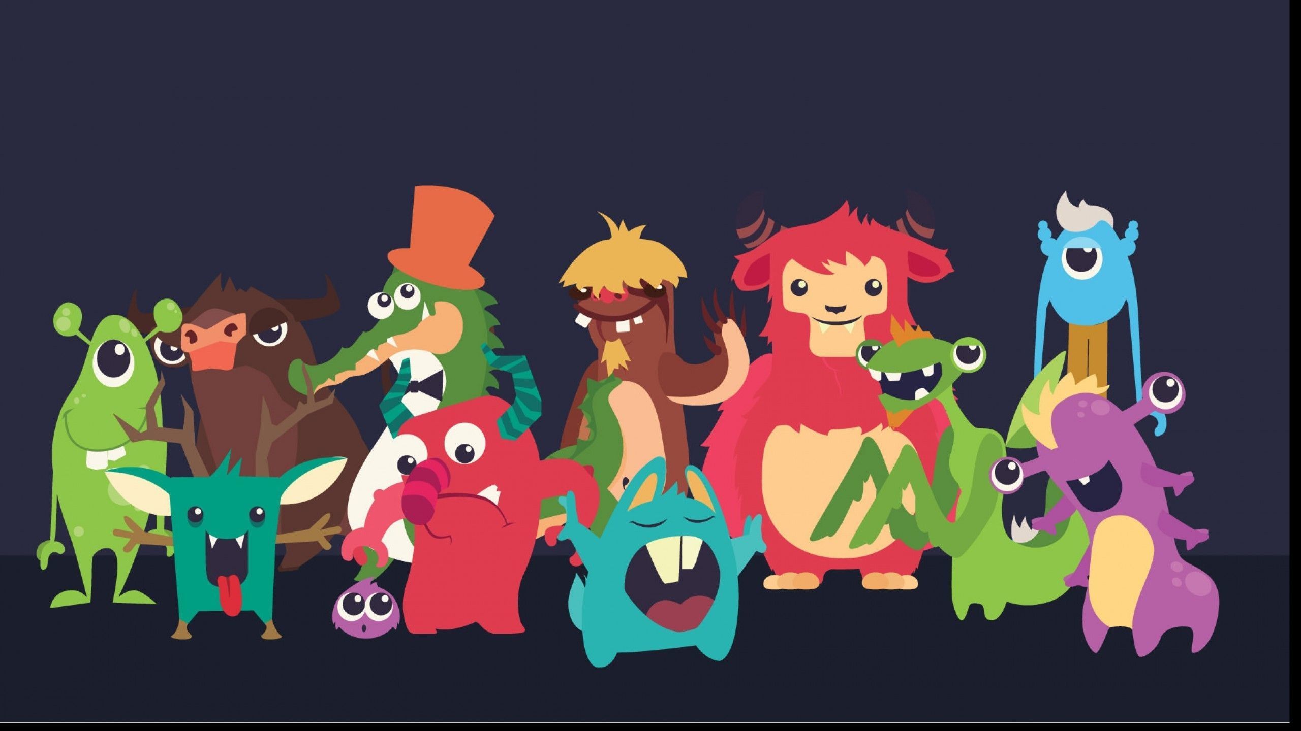 Cartoon Halloween Monsters Wallpapers