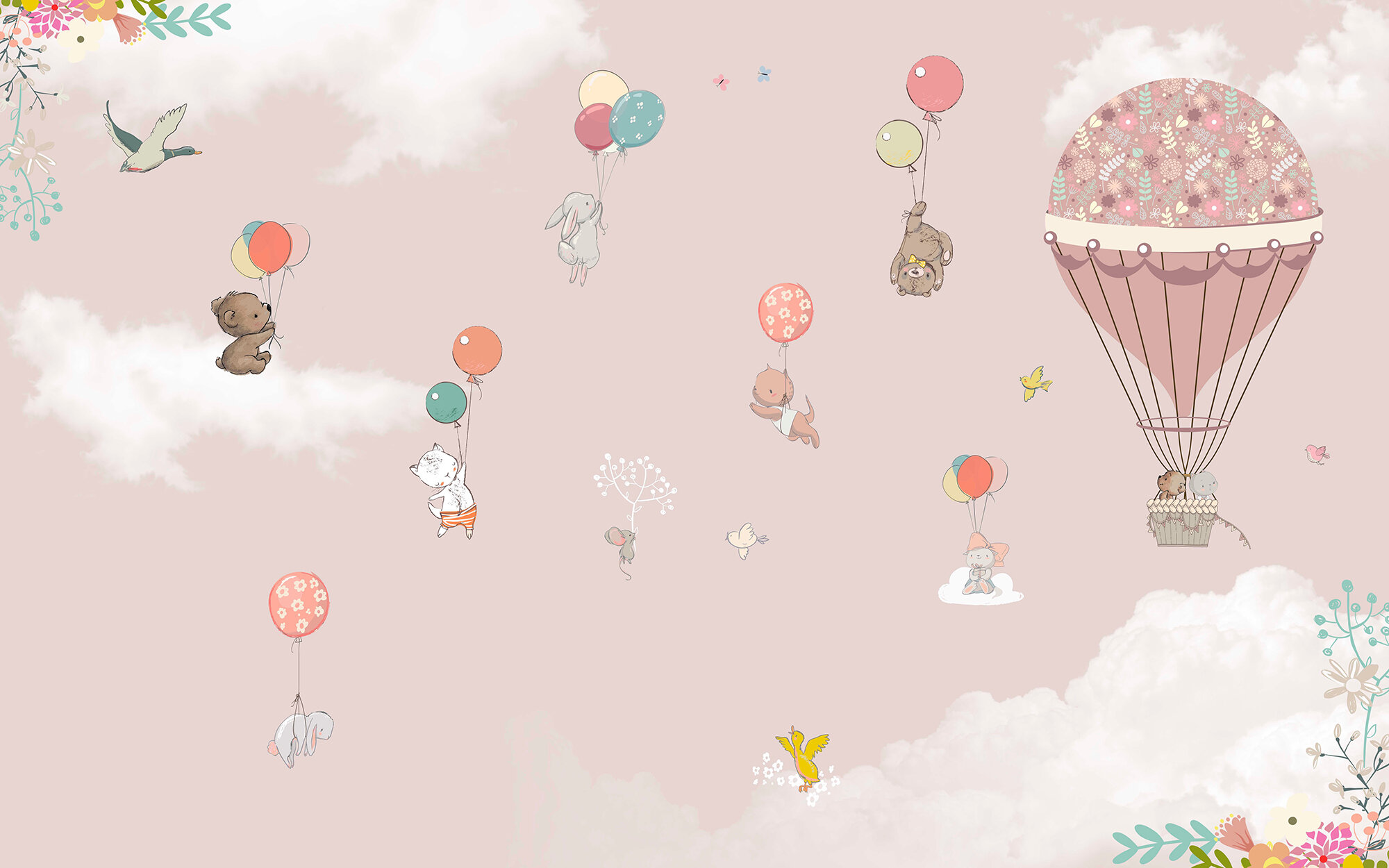 Cartoon Hot Air Balloon Wallpapers