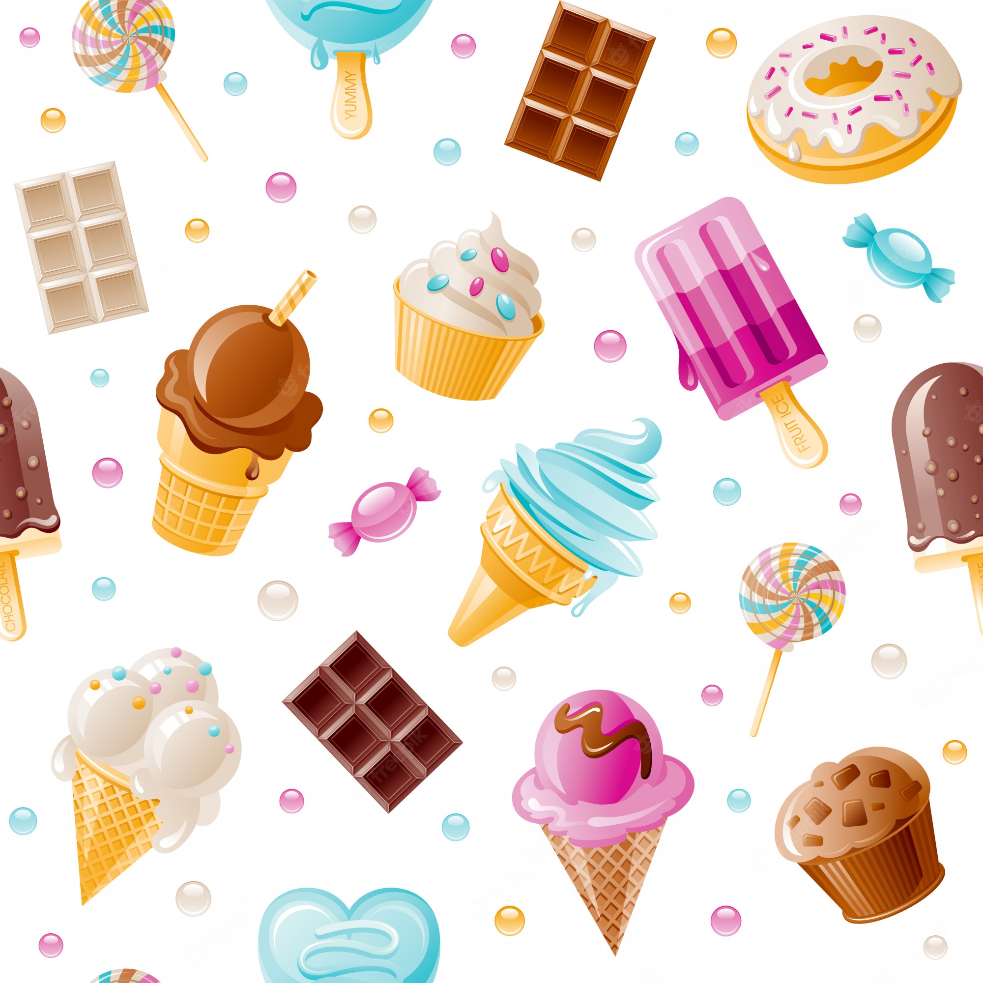 Cartoon Ice Cream Wallpapers