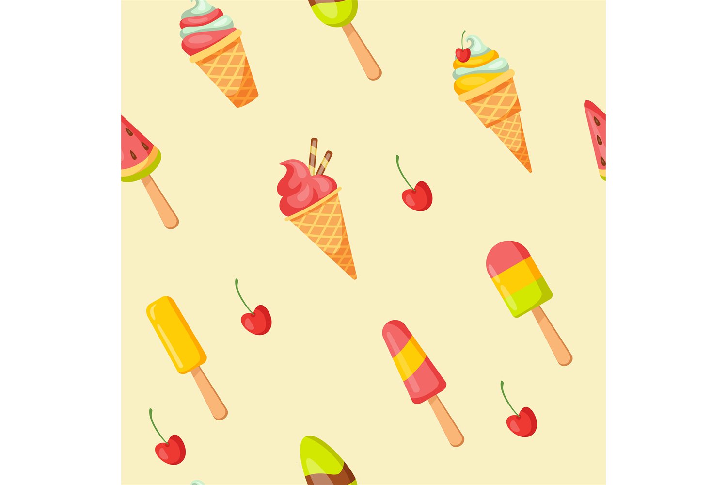 Cartoon Ice Cream Wallpapers