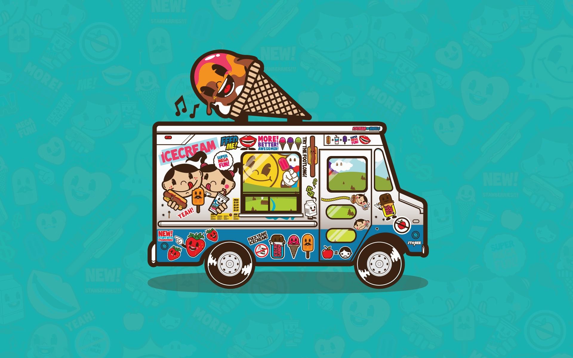 Cartoon Ice Cream Wallpapers