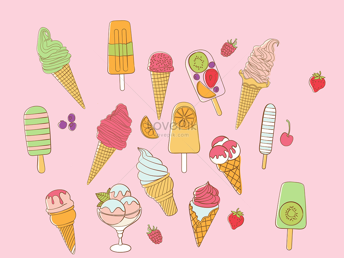 Cartoon Ice Cream Wallpapers