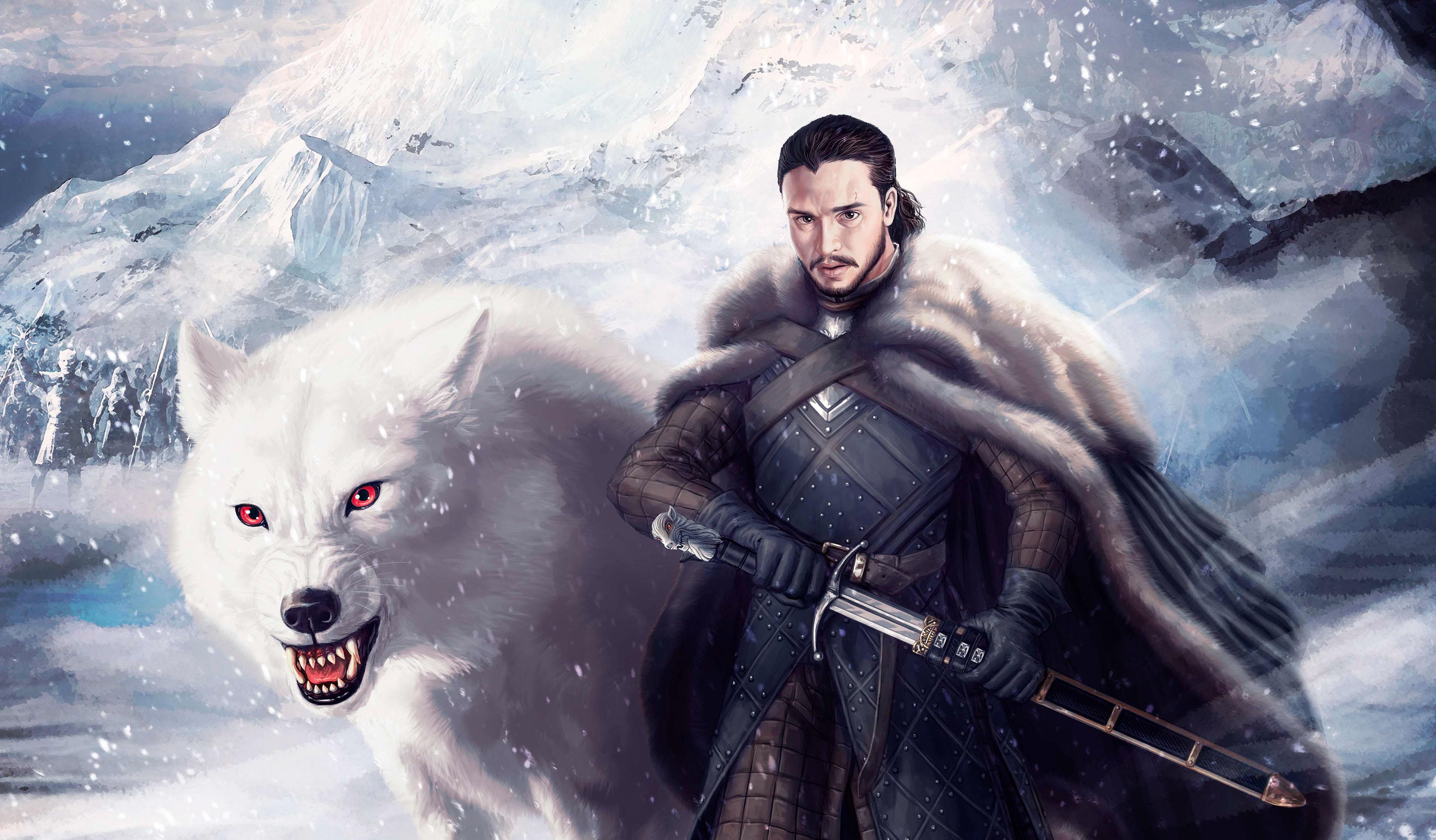 Cartoon Jon Snow Wallpapers