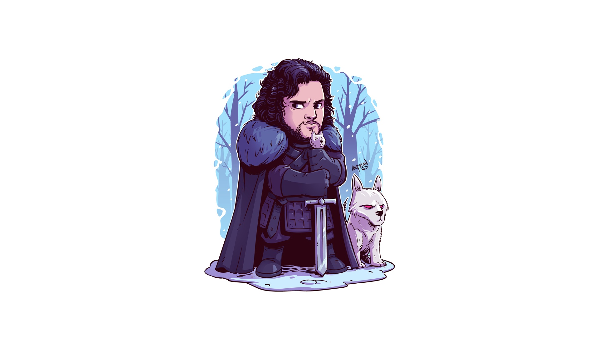 Cartoon Jon Snow Wallpapers