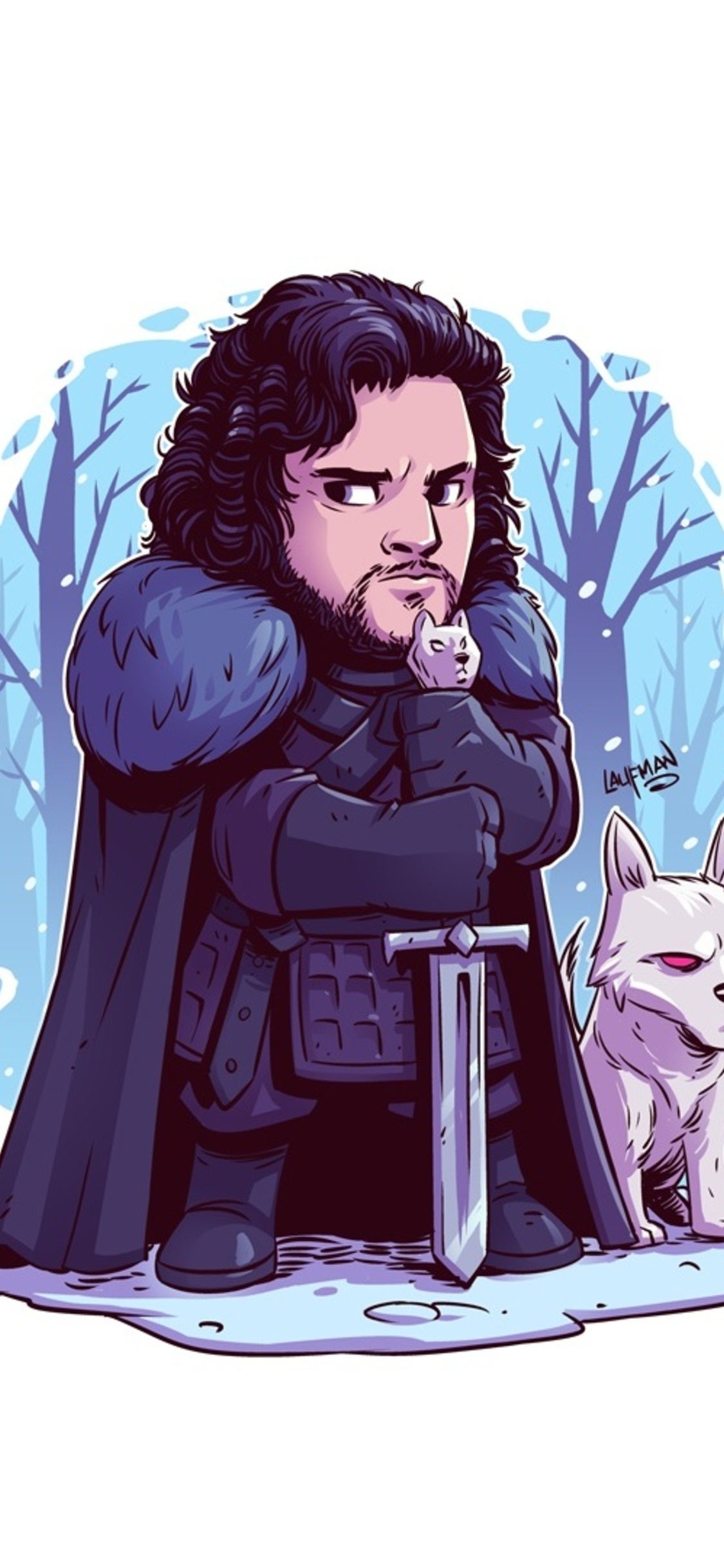 Cartoon Jon Snow Wallpapers