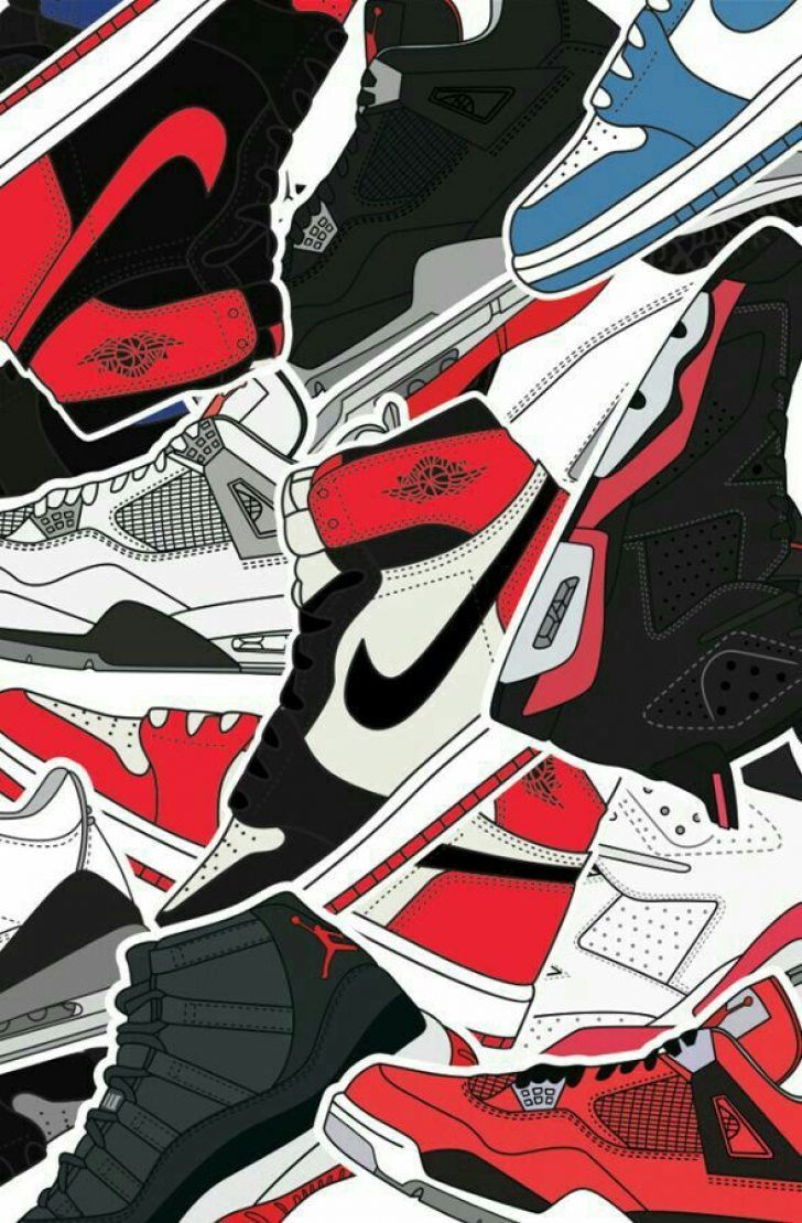 Cartoon Jordan Shoes Wallpapers