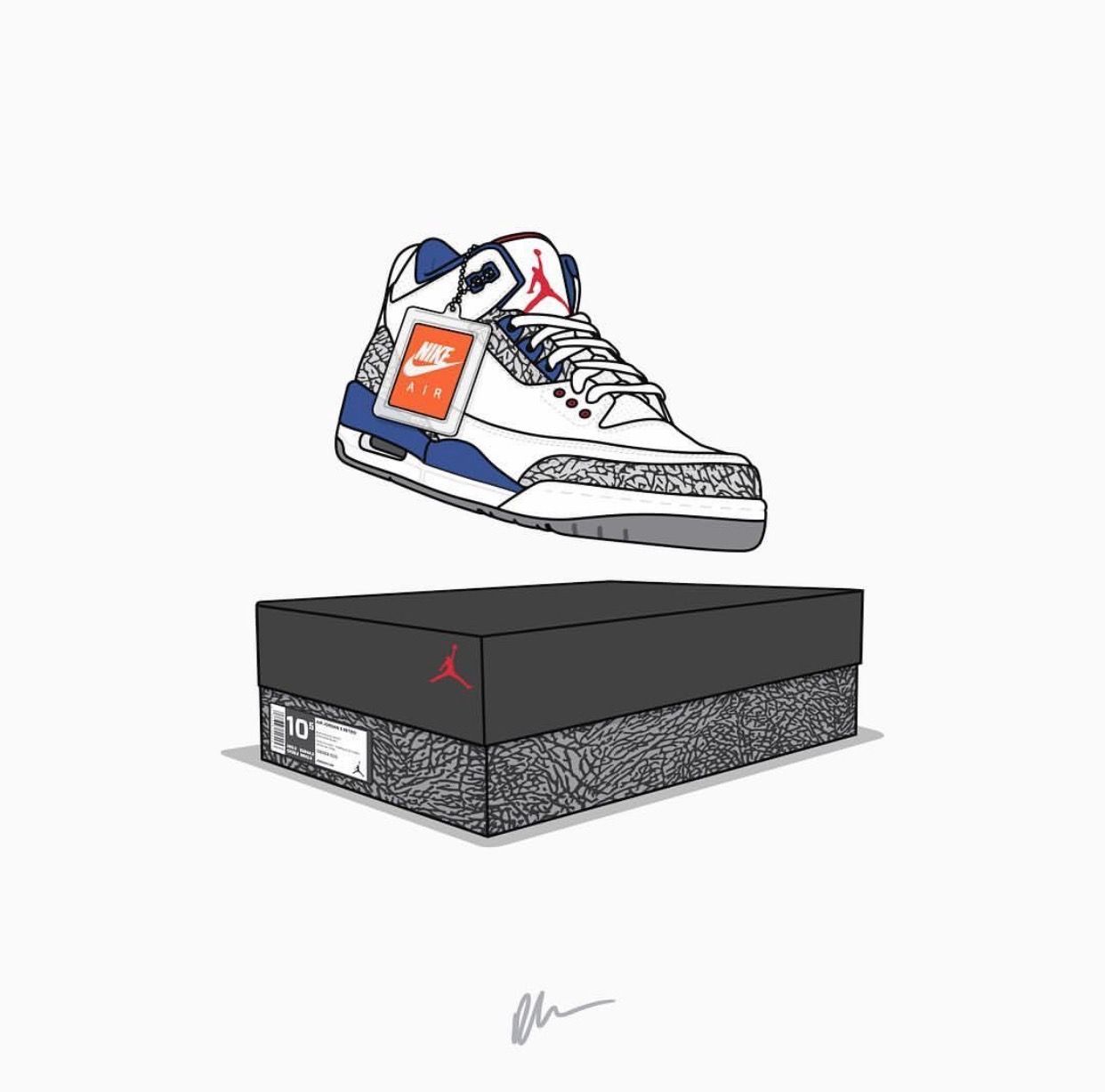 Cartoon Jordan Shoes Wallpapers