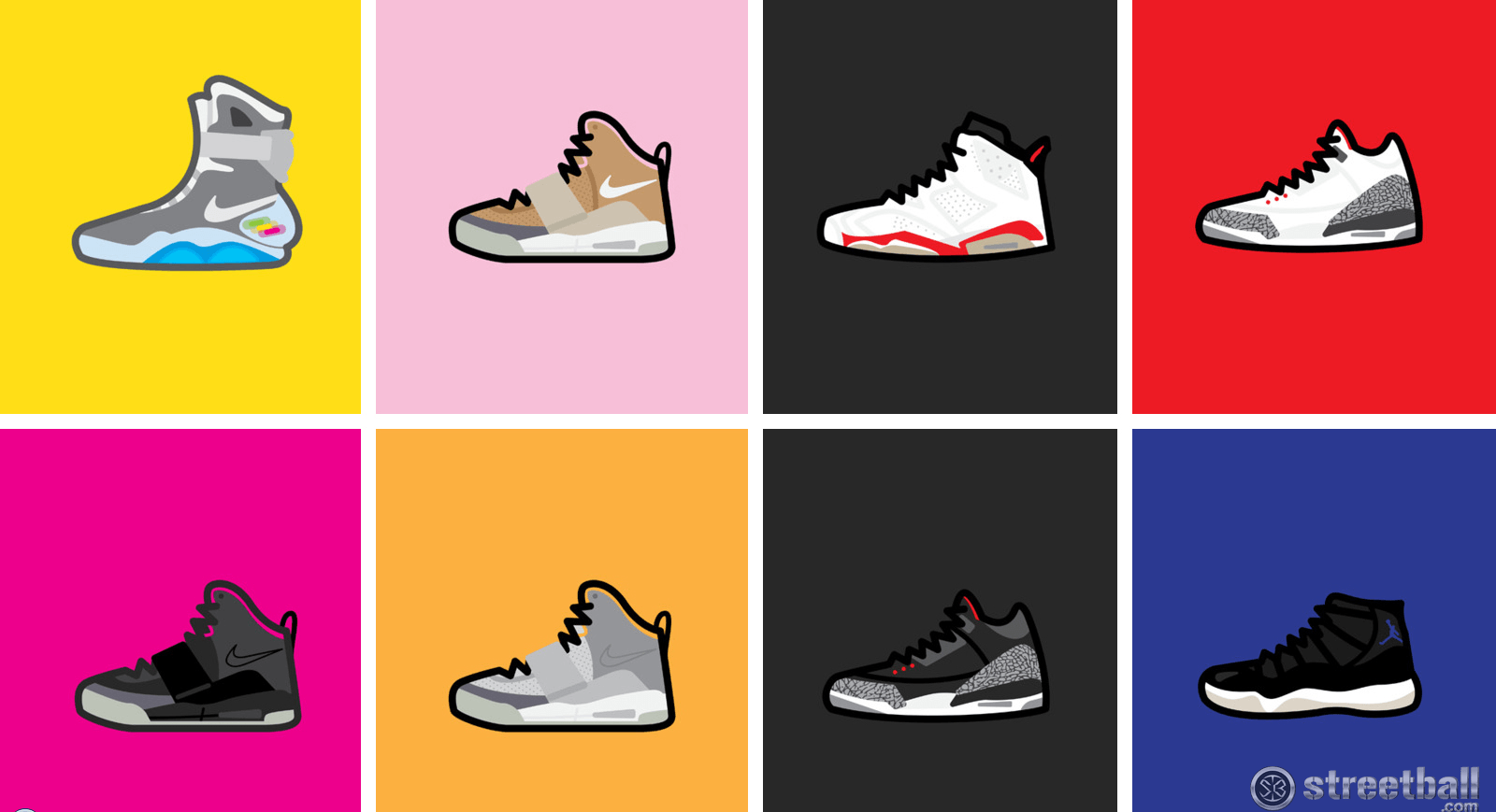 Cartoon Jordan Shoes Wallpapers