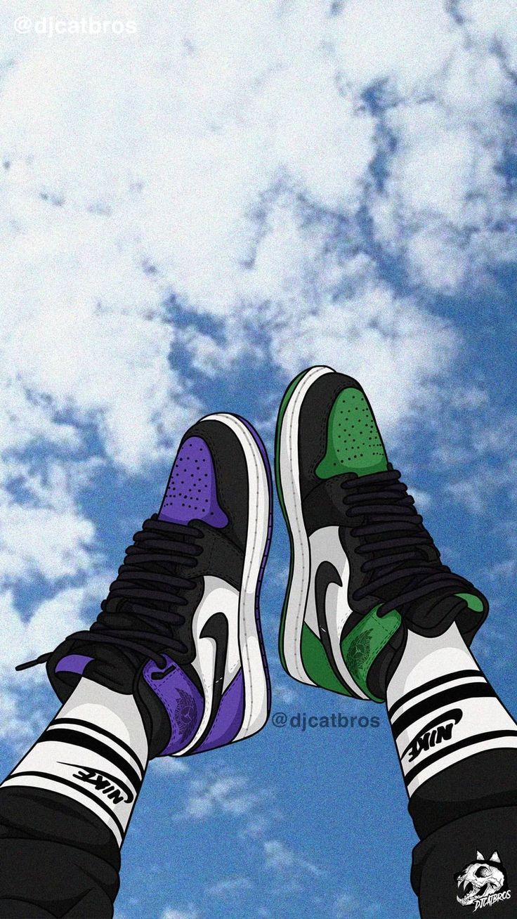 Cartoon Jordan Shoes Wallpapers