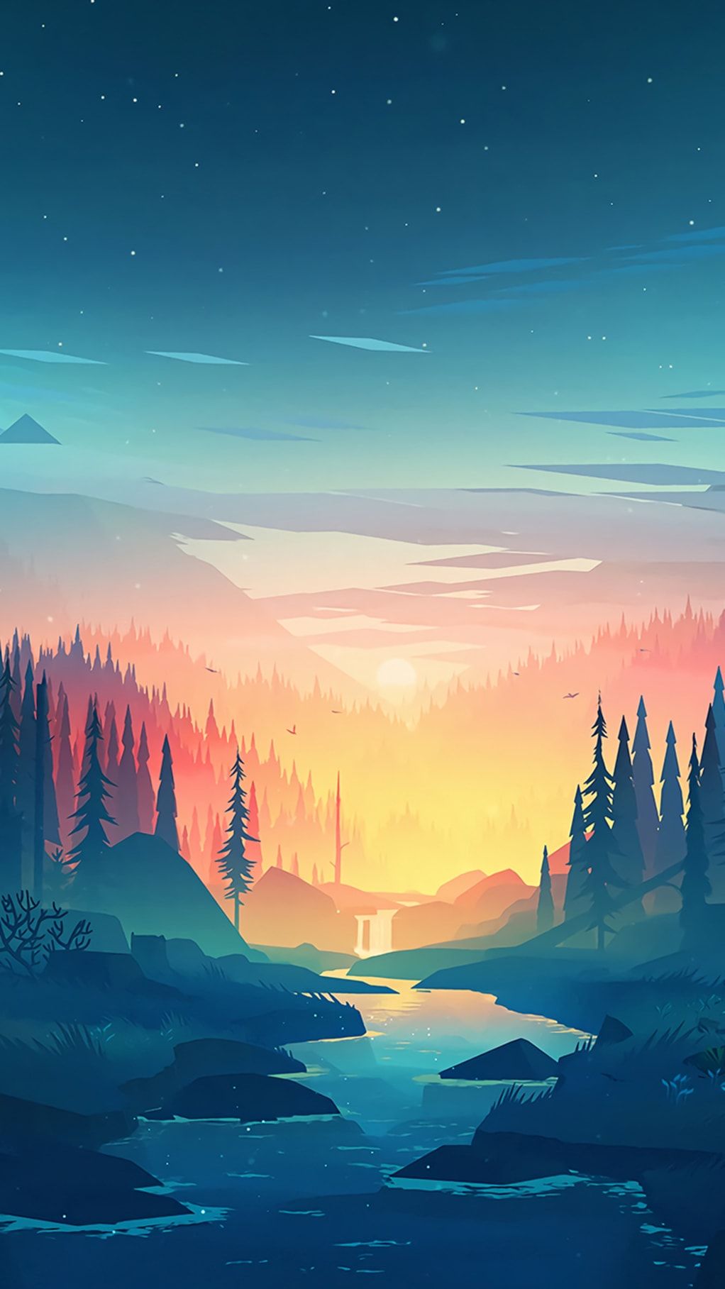 Cartoon Landscape Wallpapers