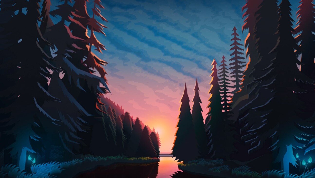 Cartoon Landscape Wallpapers
