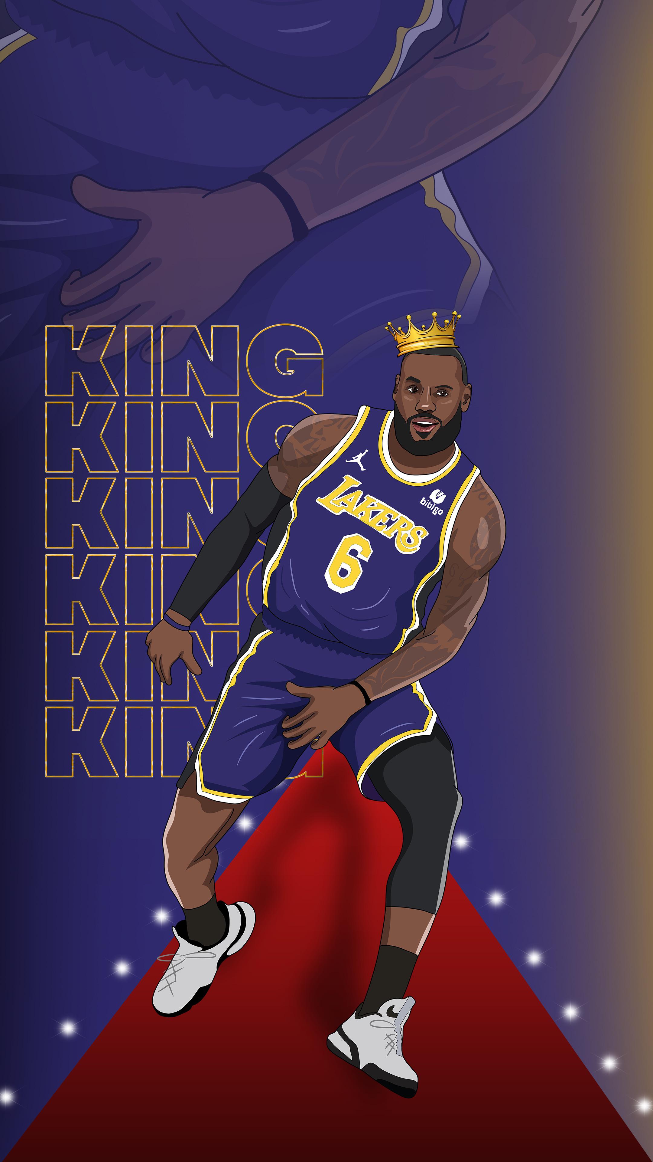 Cartoon Lebron Lakers Wallpapers