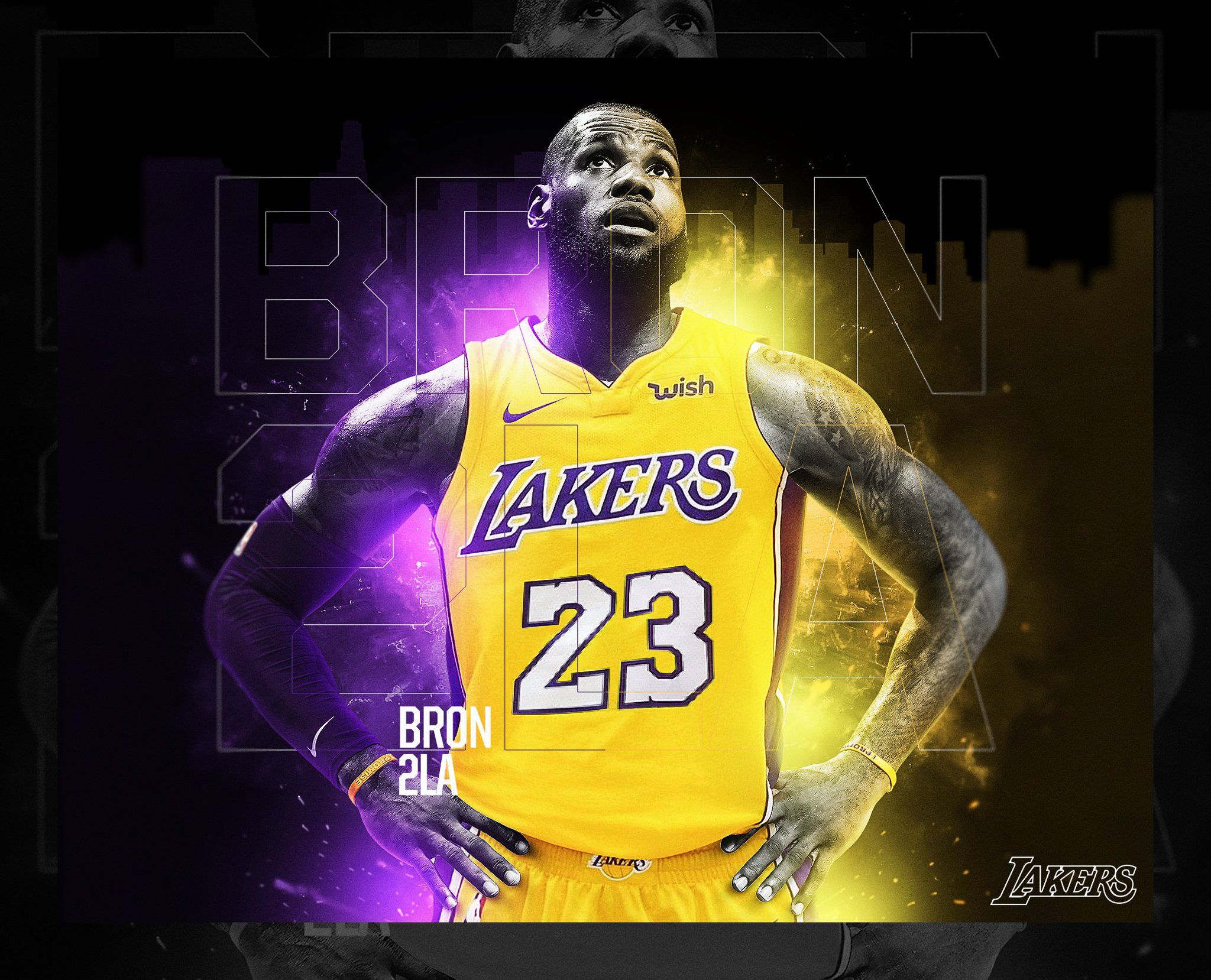 Cartoon Lebron Lakers Wallpapers