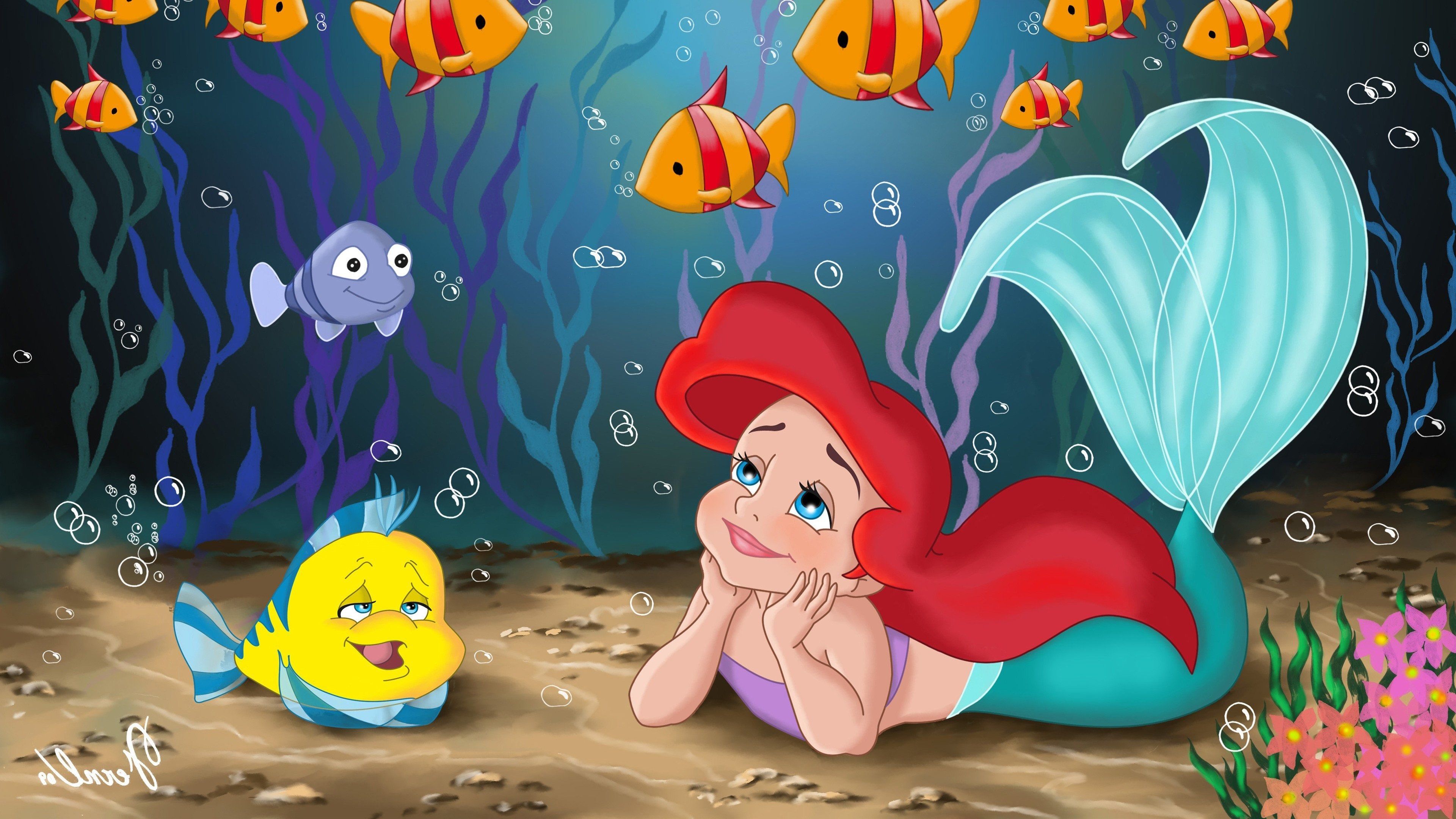 Cartoon Mermaid Wallpapers