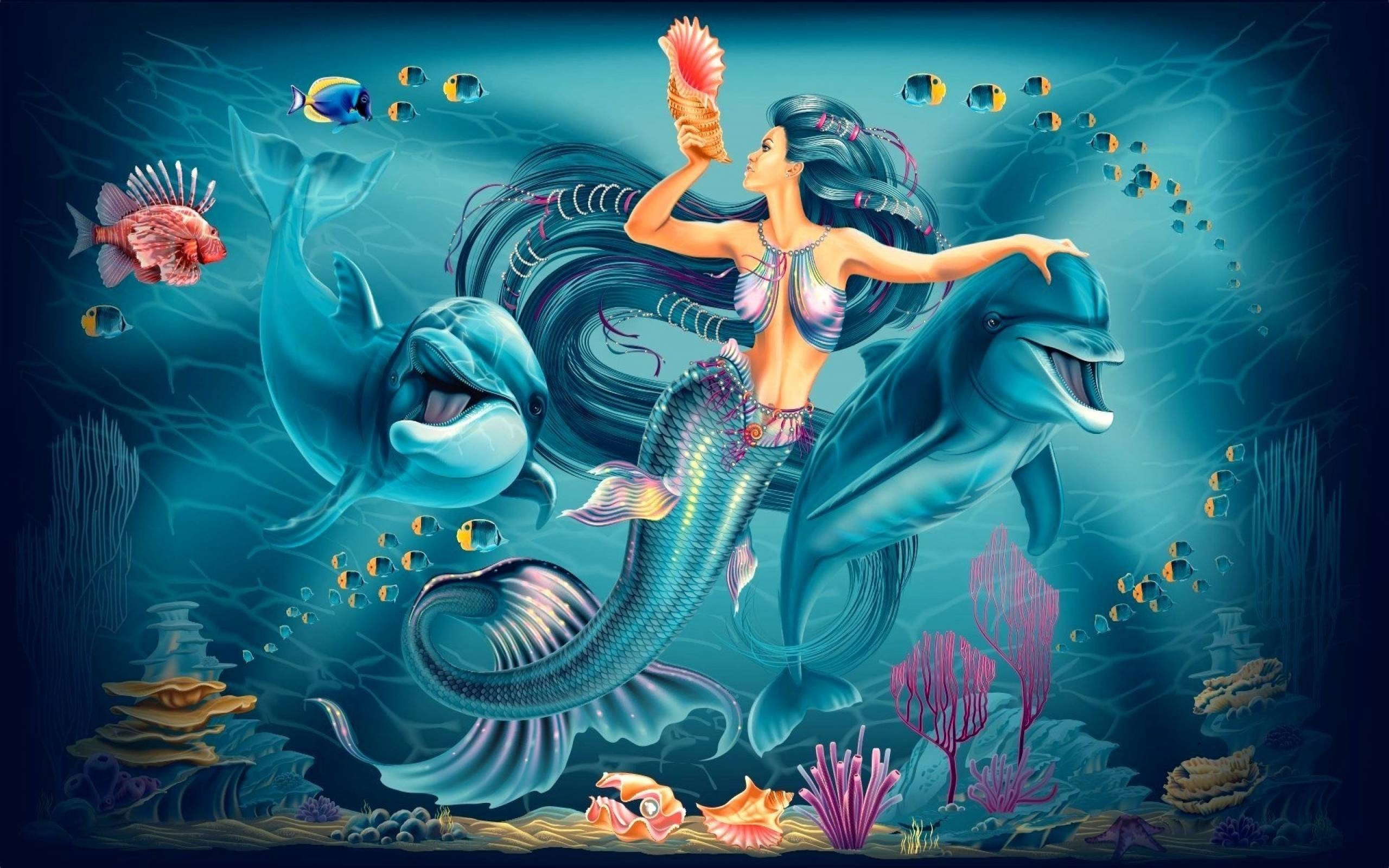 Cartoon Mermaid Wallpapers