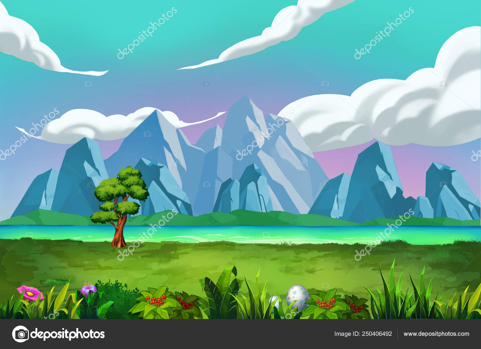 Cartoon Mountain Wallpapers