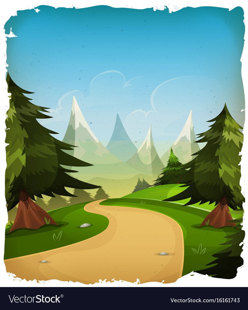 Cartoon Mountain Wallpapers