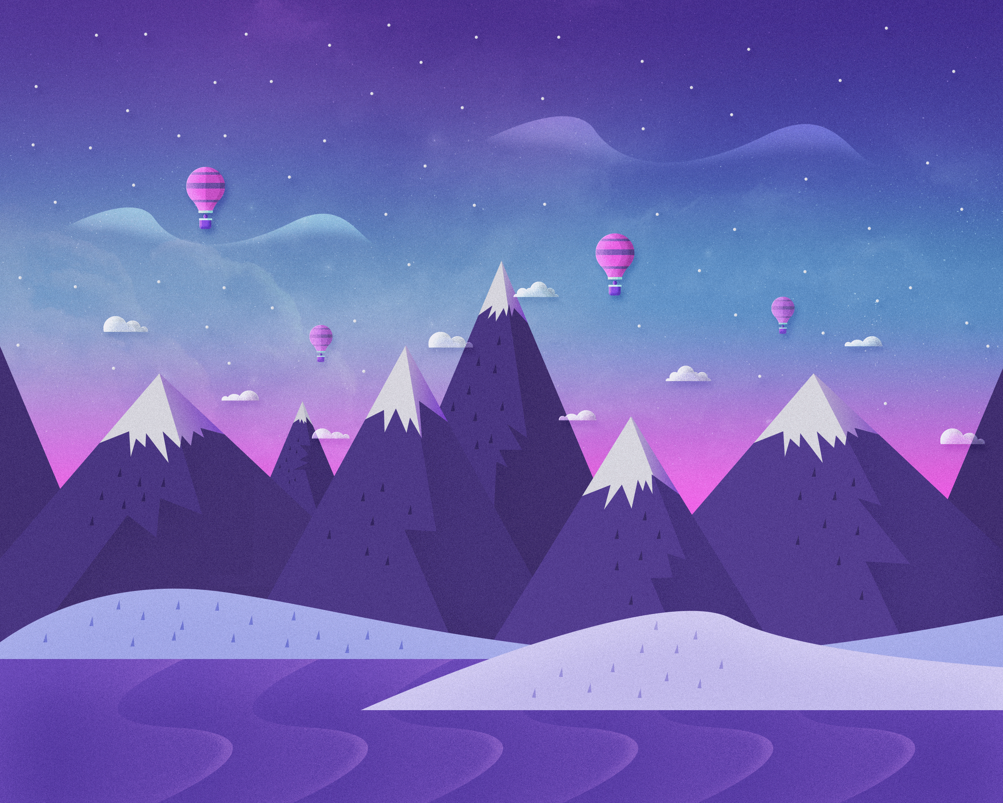 Cartoon Mountain Wallpapers