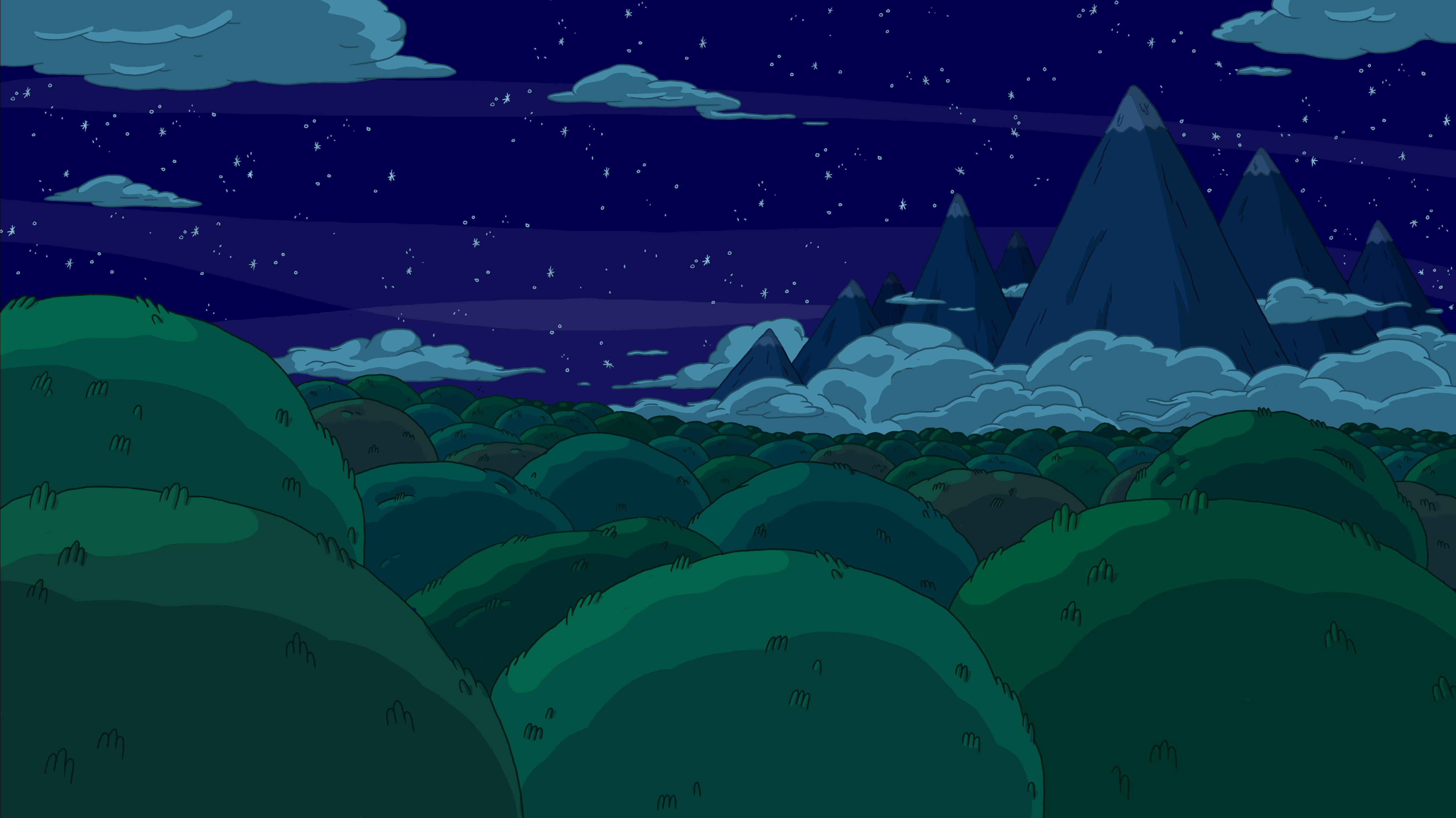 Cartoon Mountain Wallpapers