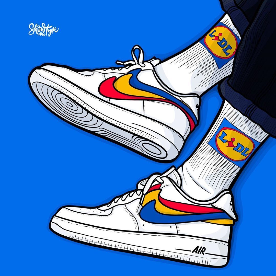 Cartoon Nike Shoes Wallpapers