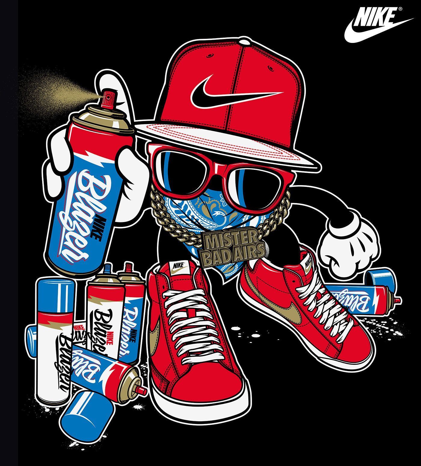 Cartoon Nike Shoes Wallpapers