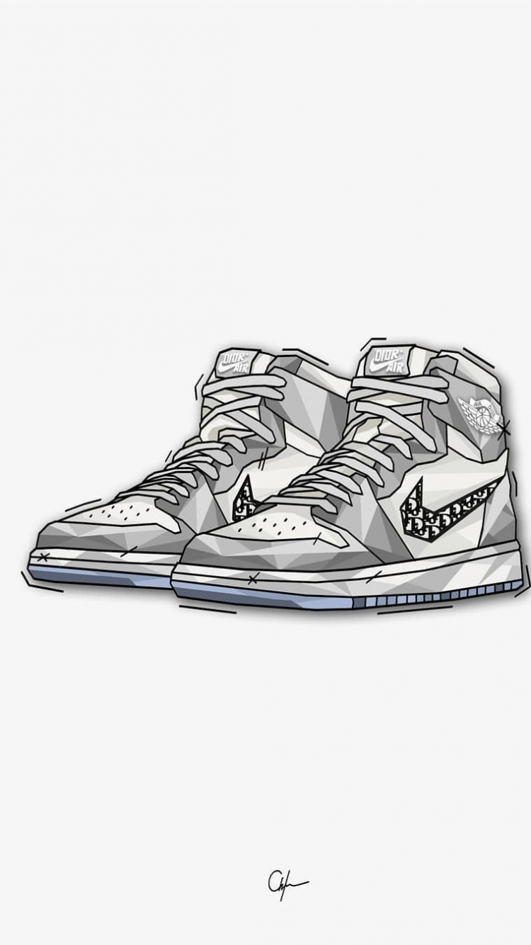 Cartoon Nike Shoes Wallpapers