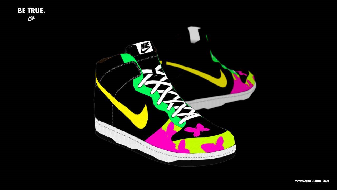 Cartoon Nike Shoes Wallpapers