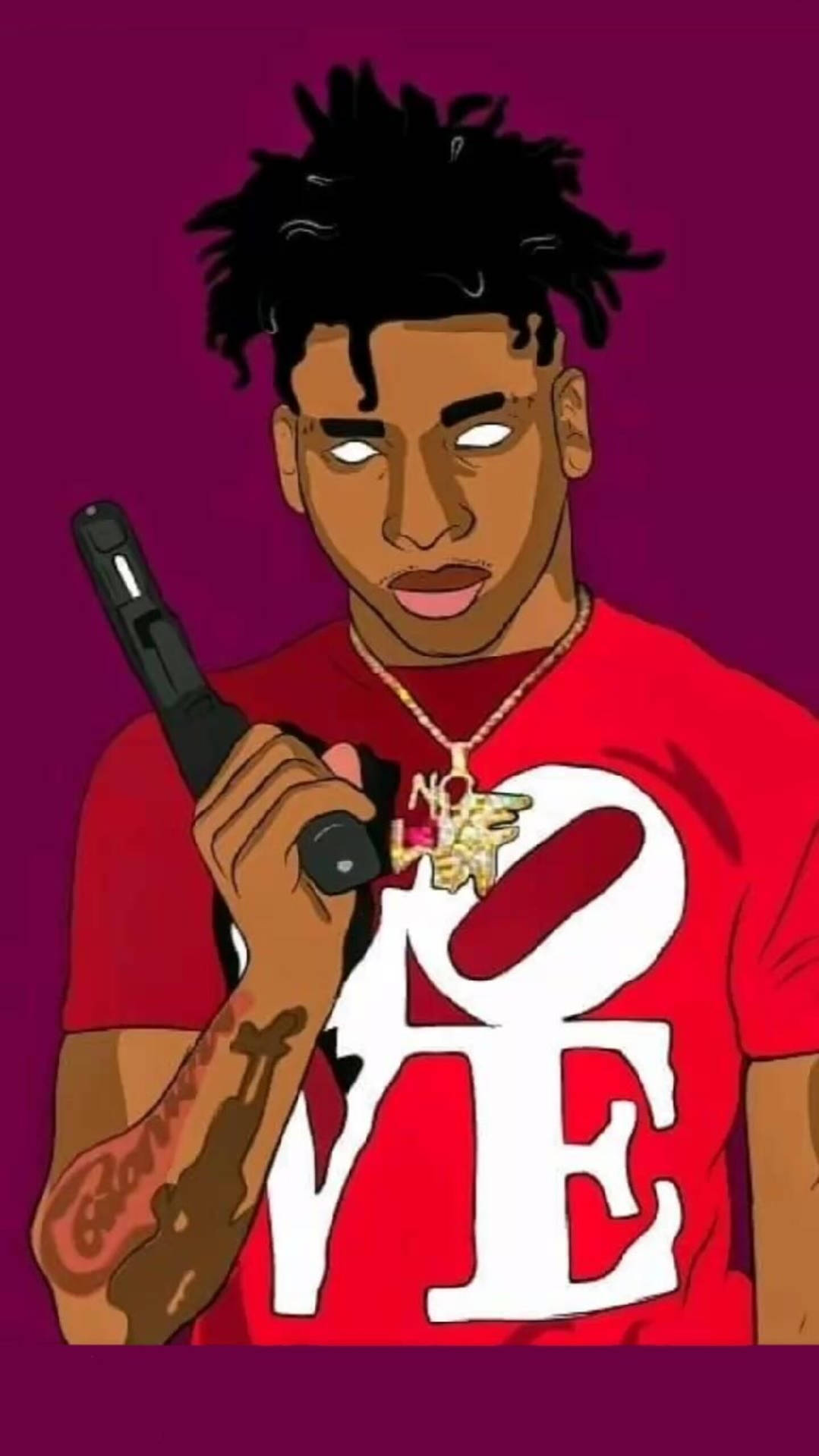 Cartoon Nle Choppa Wallpapers