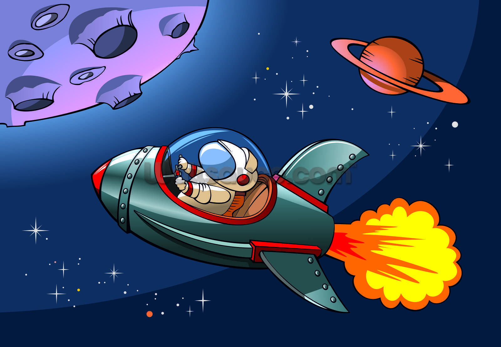 Cartoon Rocket Wallpapers