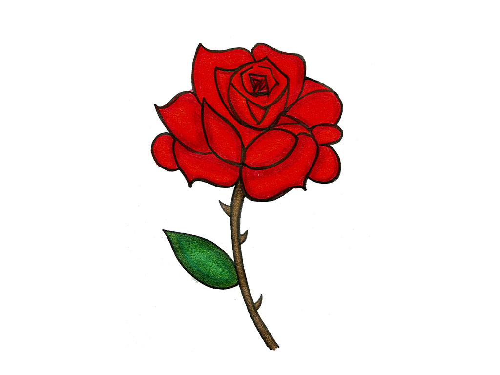 Cartoon Rose Wallpapers