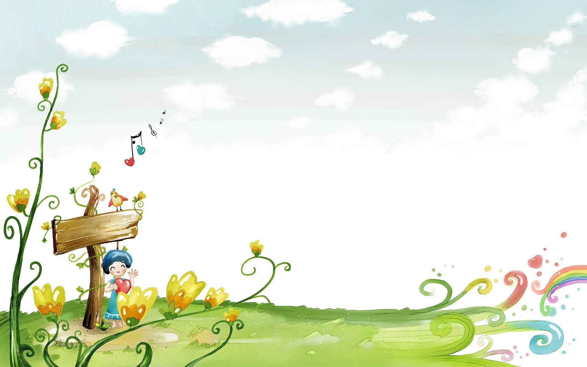 Cartoon Spring Wallpapers