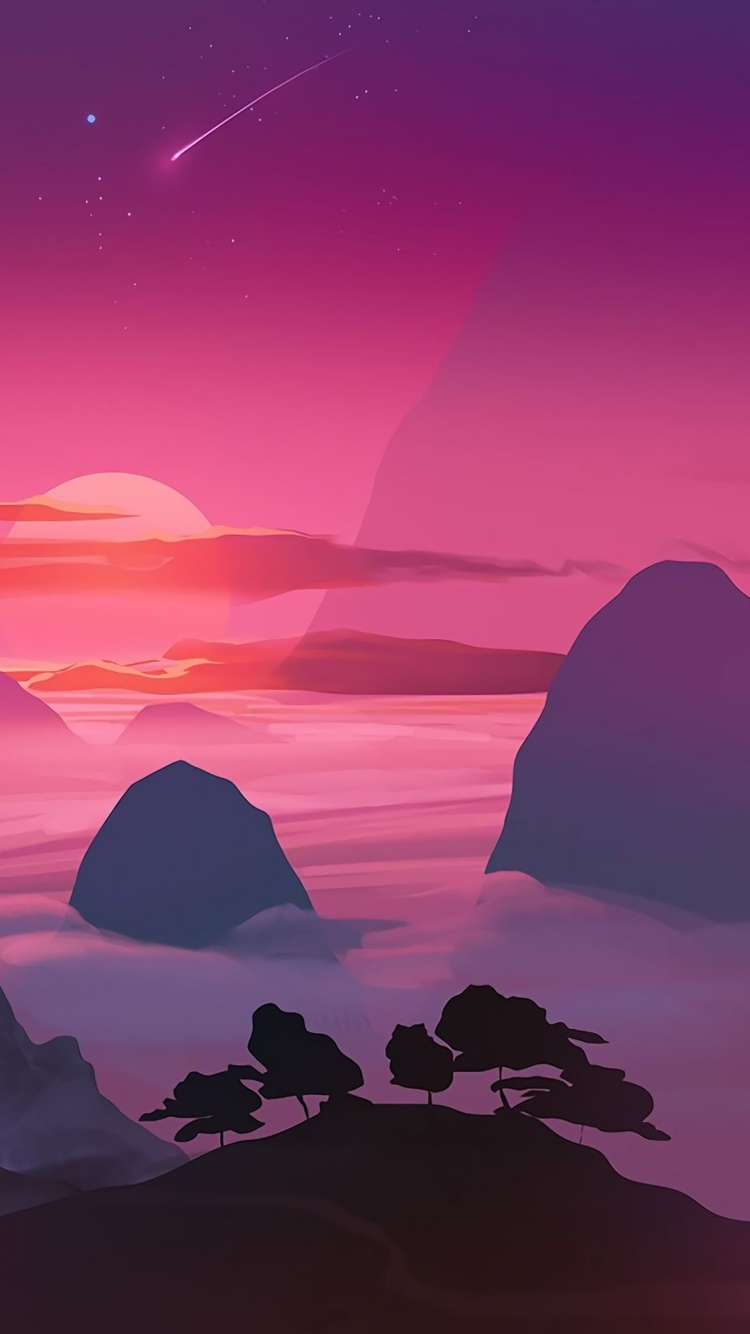 Cartoon Sunset Wallpapers