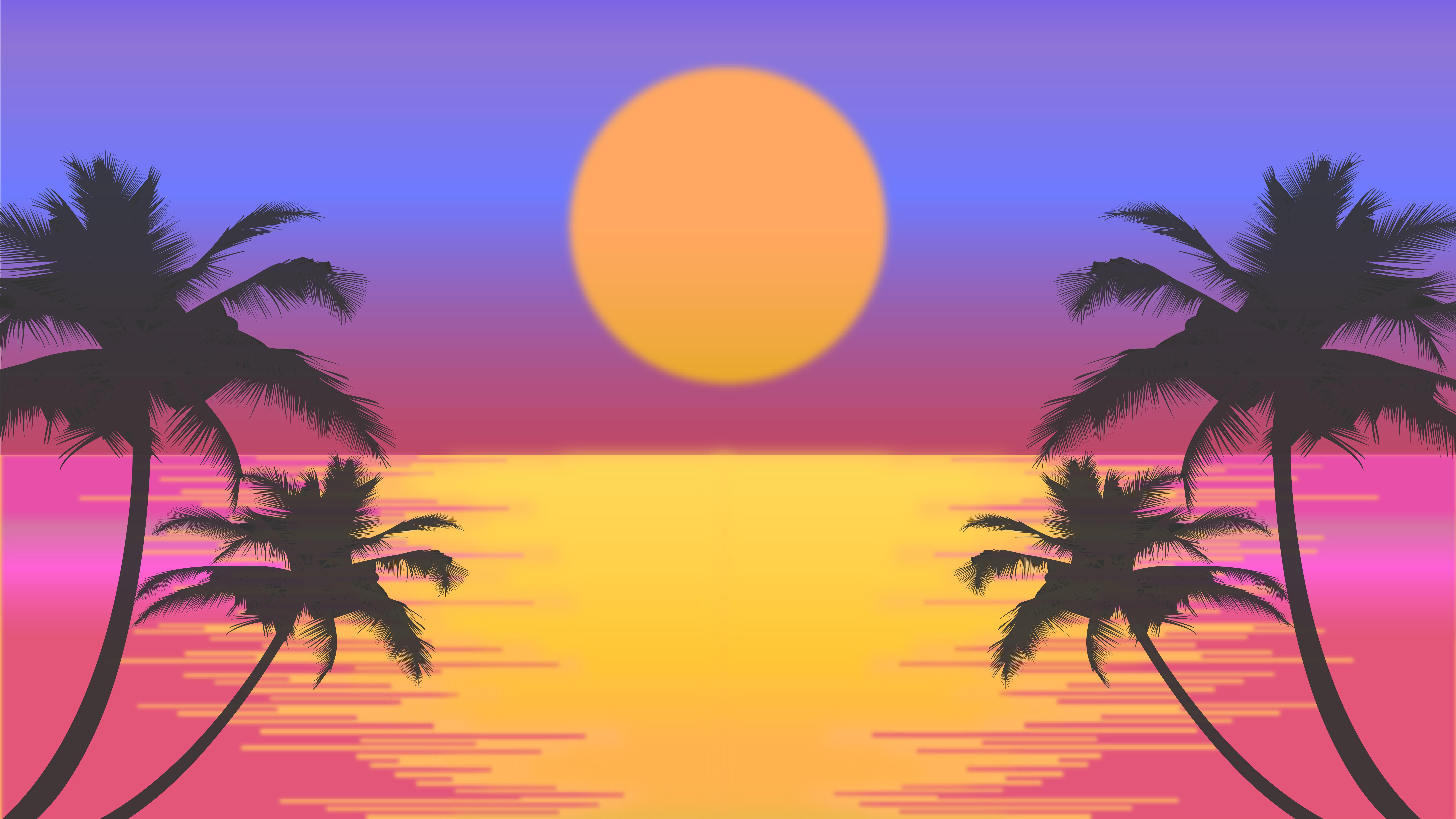 Cartoon Sunset Wallpapers