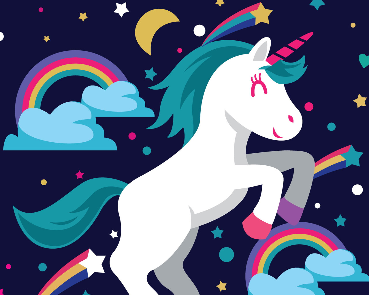 Cartoon Unicorns Wallpapers