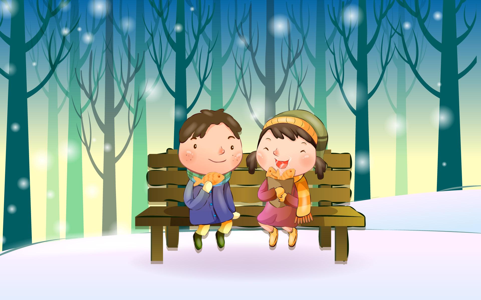 Cartoon Winter Wallpapers