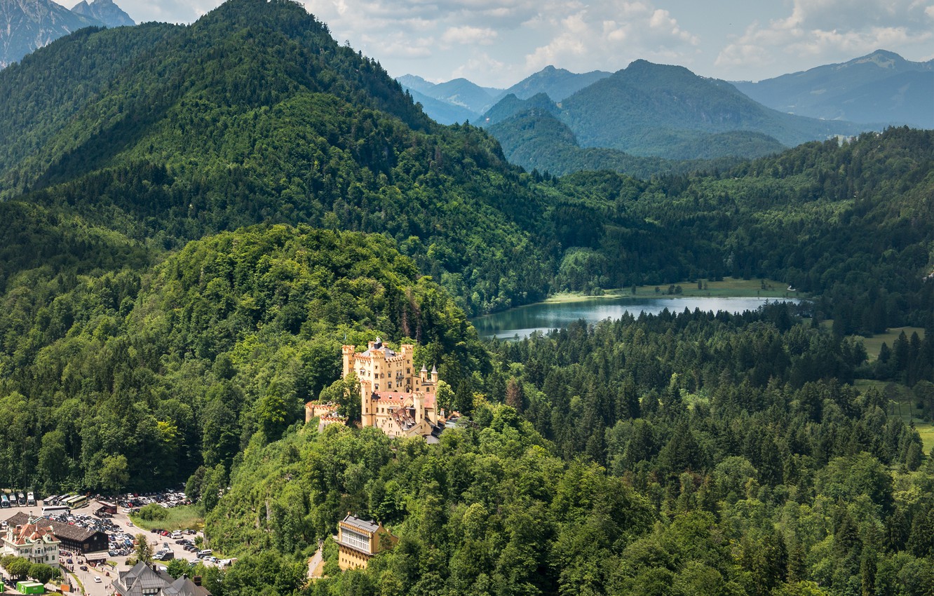 Castle In The Forest Top Of Mountains Wallpapers