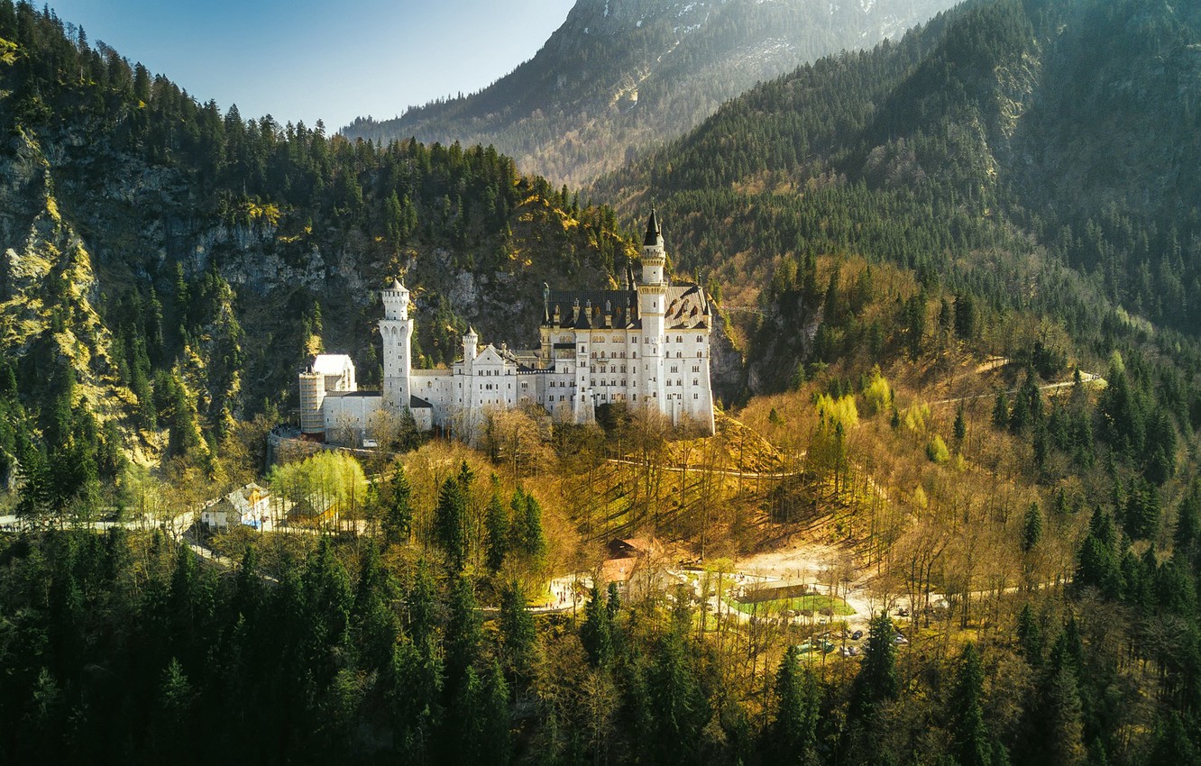 Castle In The Forest Top Of Mountains Wallpapers