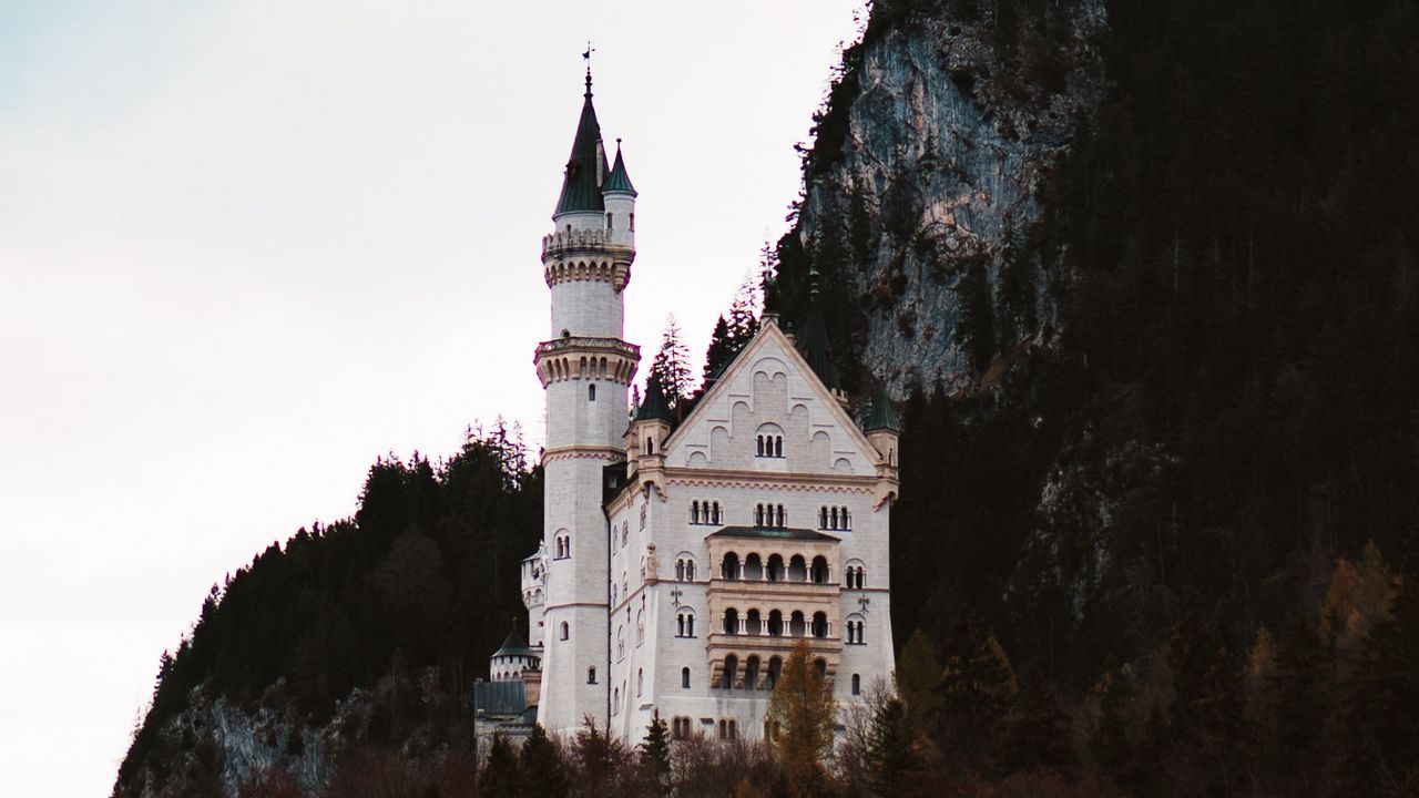 Castle In The Forest Top Of Mountains Wallpapers