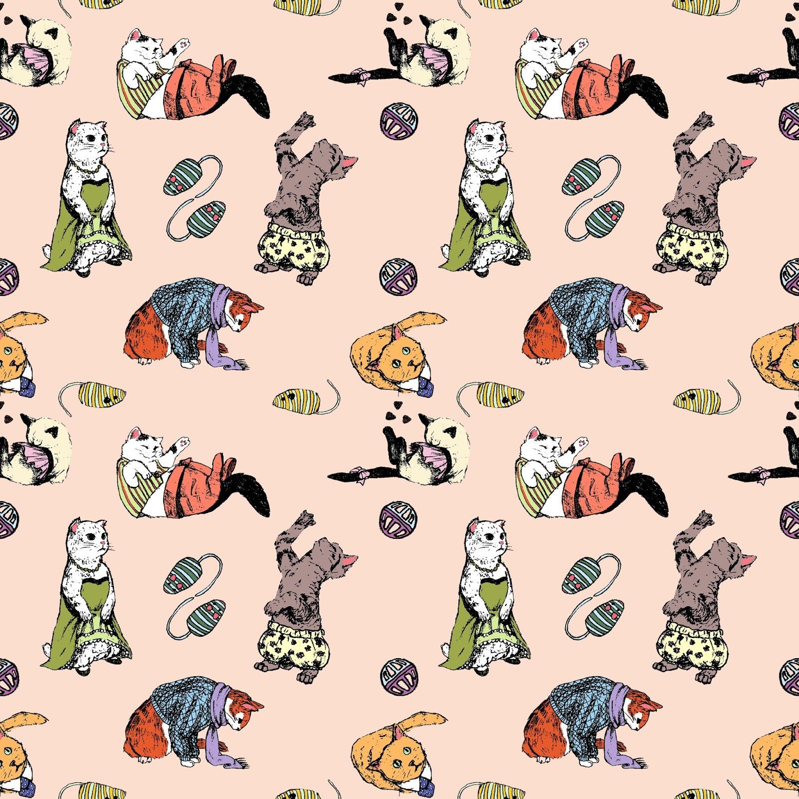 Cat Drawings Wallpapers