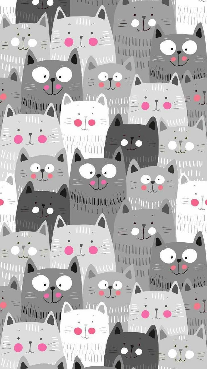 Cat Pattern Wallpapers