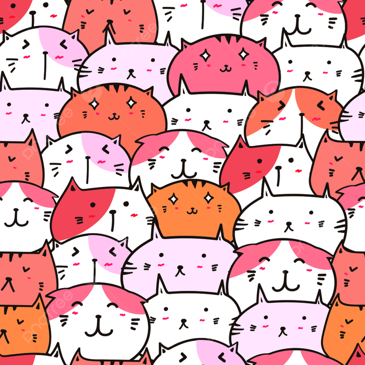 Cat Pattern Wallpapers