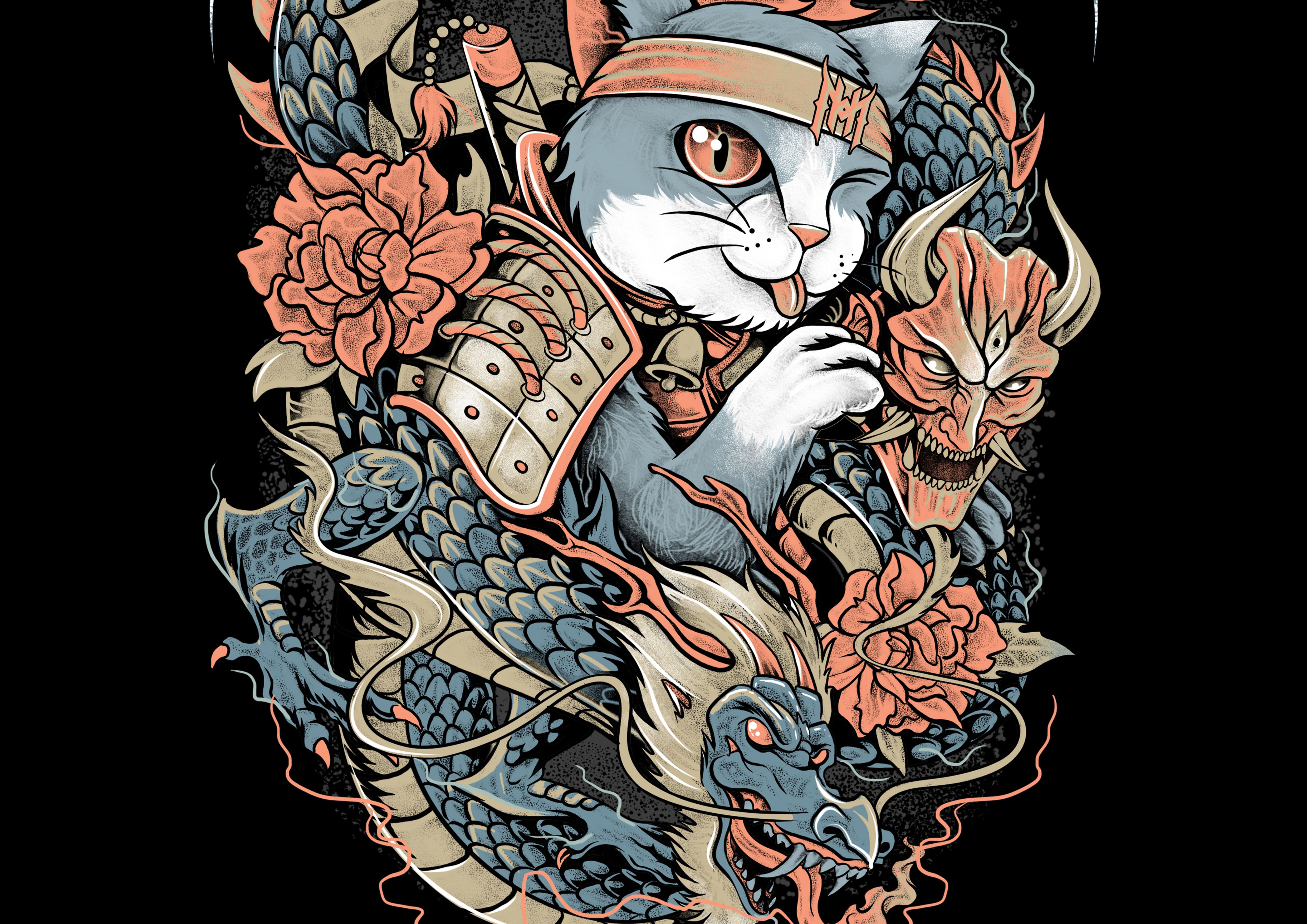 Cat Samurai Wallpapers