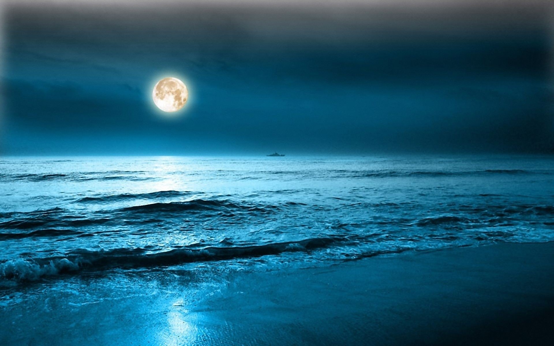 Catching The Moon In Ocean Wallpapers