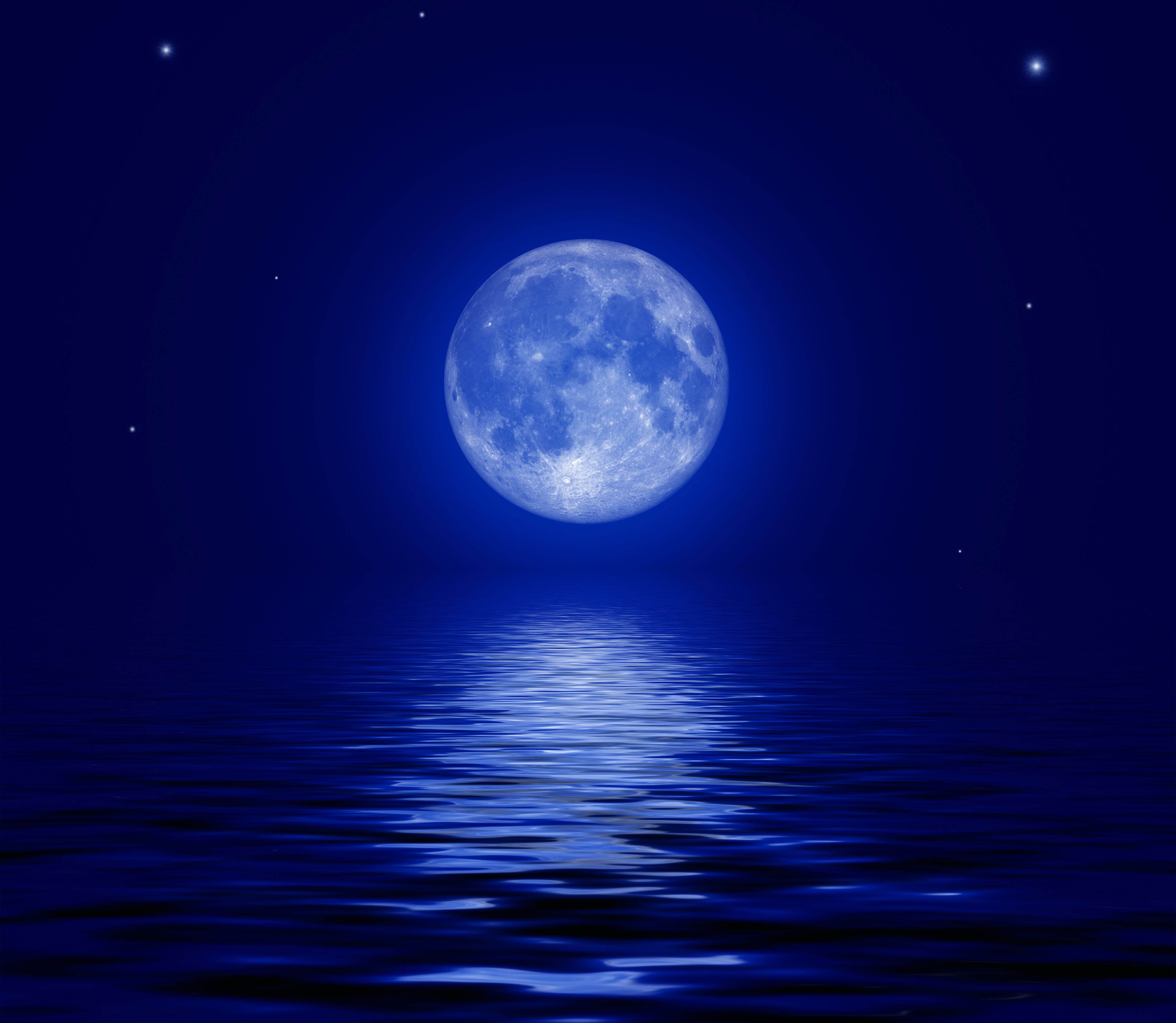 Catching The Moon In Ocean Wallpapers