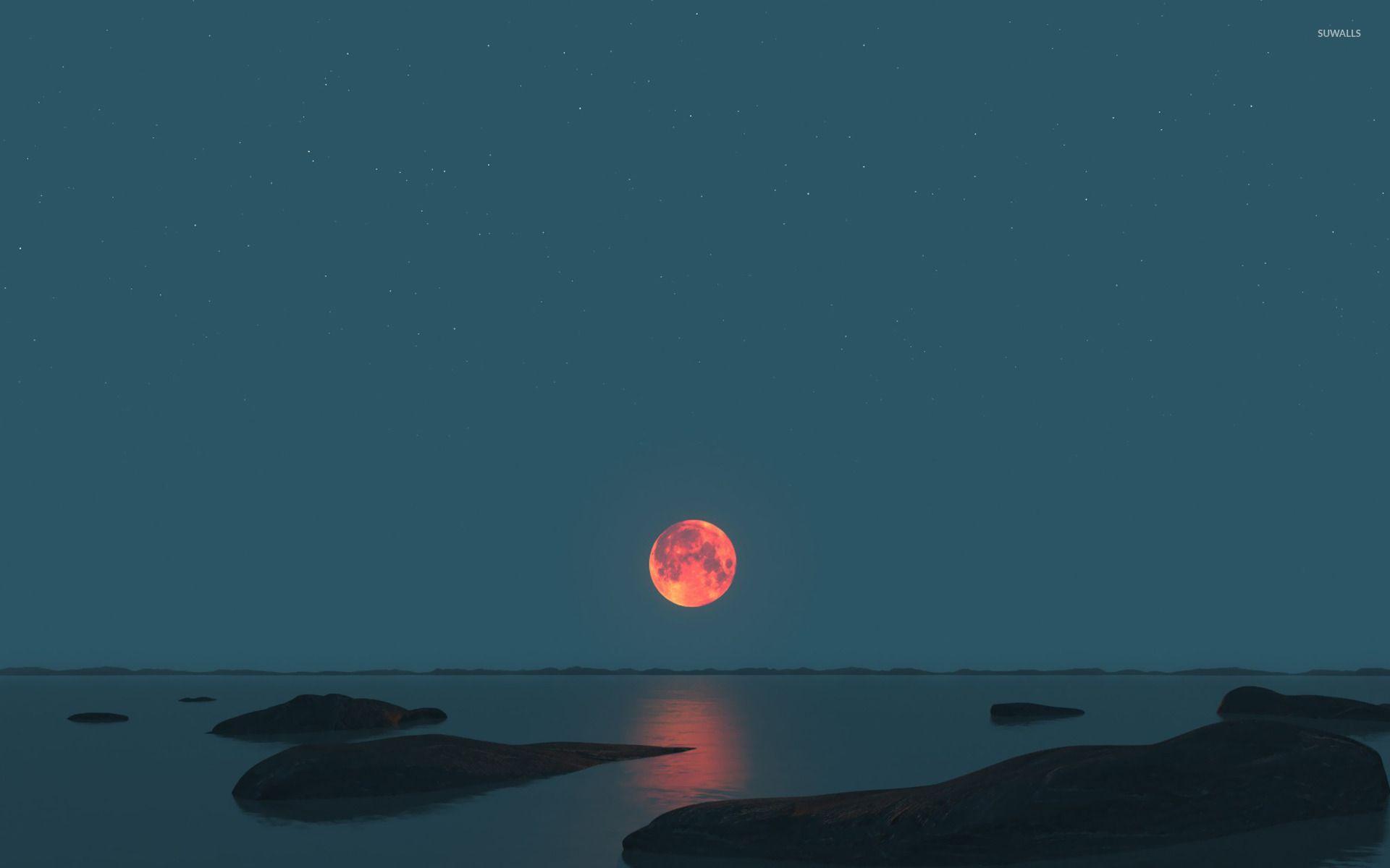 Catching The Moon In Ocean Wallpapers