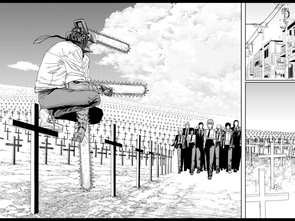 Chainsaw Man Panels Wallpapers