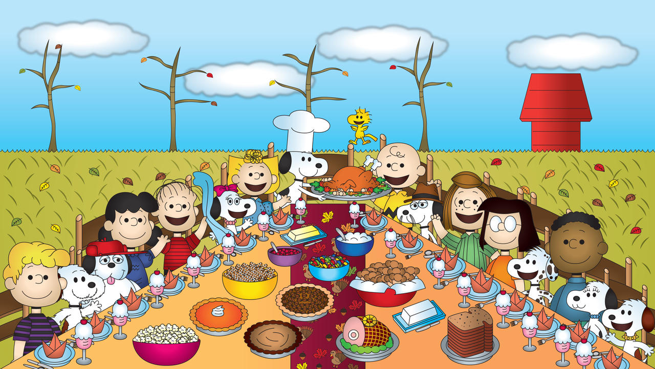 Charlie Brown Thanksgiving Background